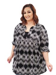 Emmylou Tunic - Black and White