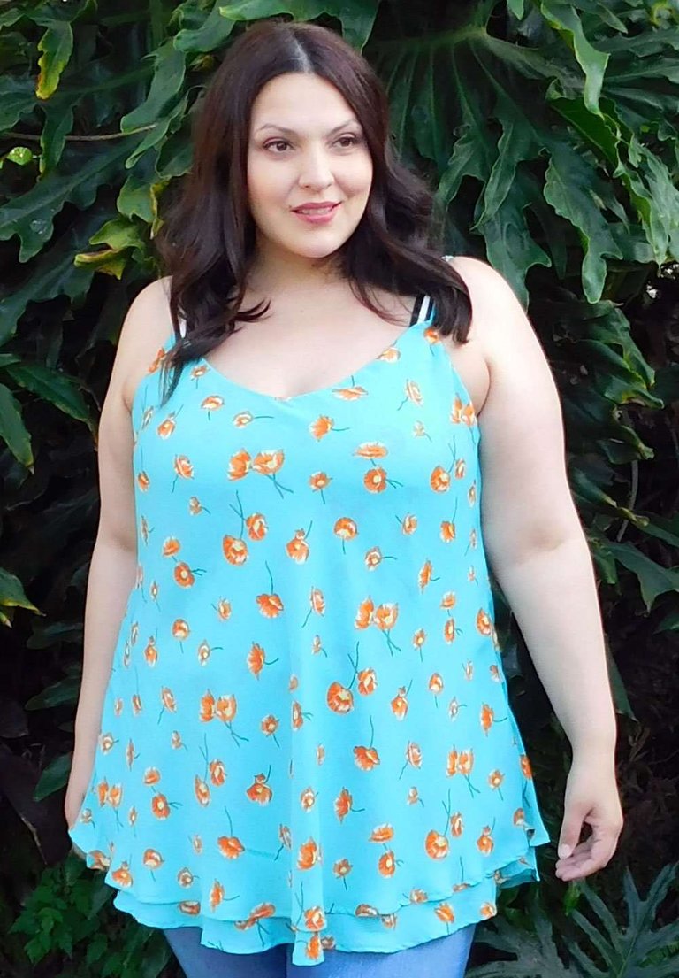 Judy Top - Blue Floral