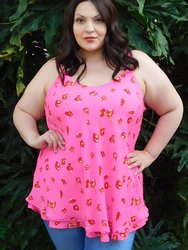 Judy Top - Pink Floral