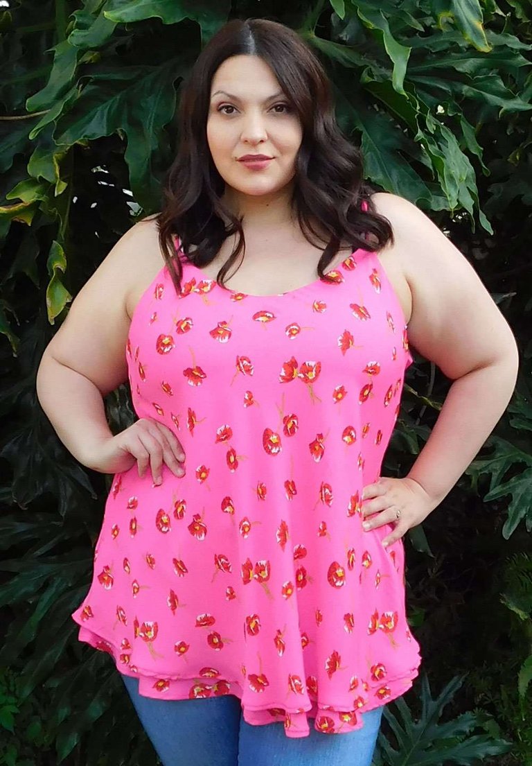 Judy Top - Pink Floral
