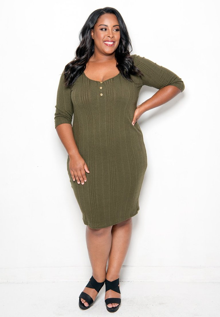 Kaya Dress - Olive