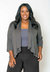 Knit Open Cardigan - Grey