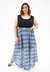 Paris Maxi Dress - Blue and White Print