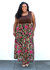 Paris Maxi Dress - Brown Fan