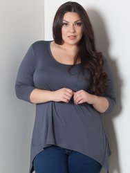 Polly Top - Charcoal