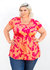 Samantha Top - Peach Print