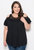 Stacy Cold-Shoulder Top - Black