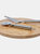 Seasons Mangiary Bamboo Pizza Cutter Set (Pack of 3) (Natural) (One Size) - Natural