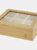 Seasons Ocre Bamboo Tea Caddy (Natural) (One Size) - Natural