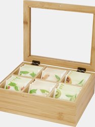 Seasons Ocre Bamboo Tea Caddy (Natural) (One Size)