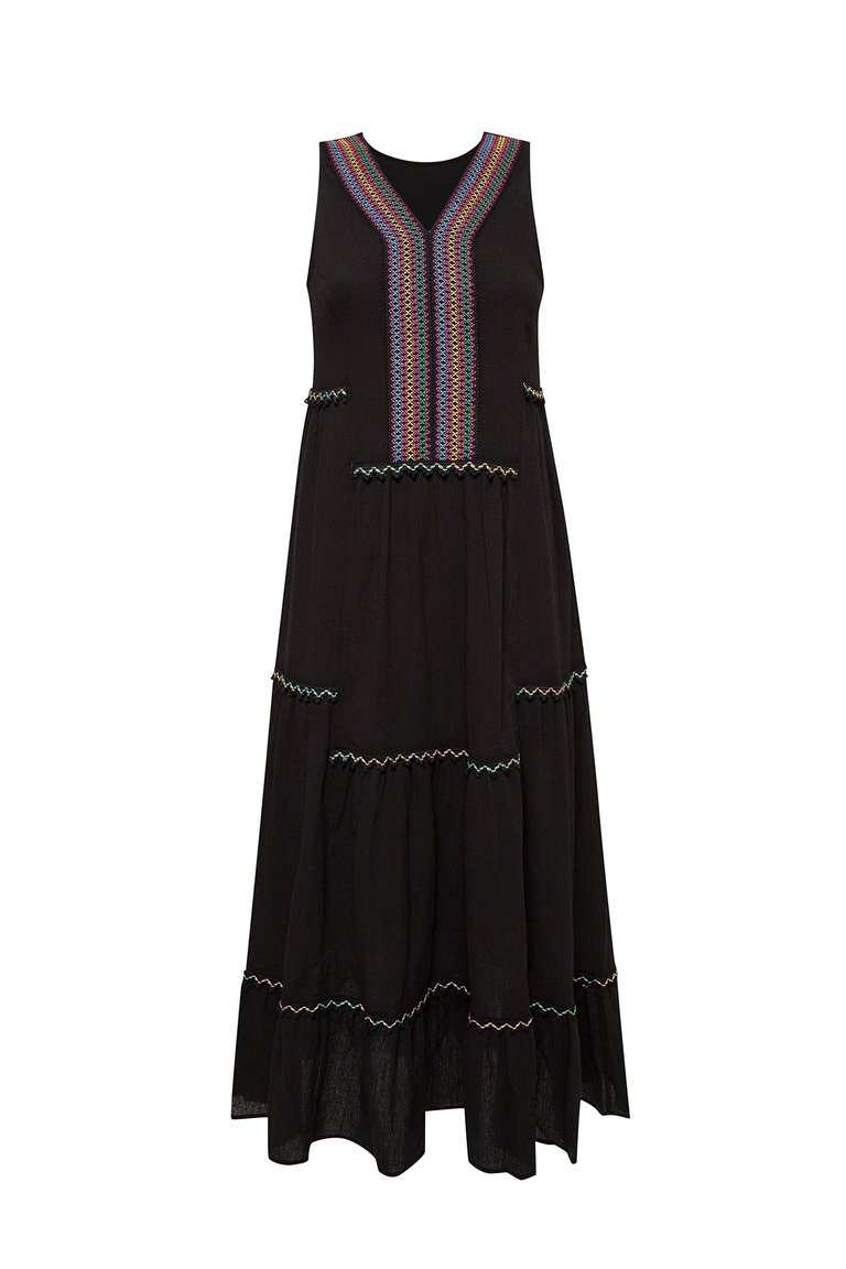 Amalfi Maxi Dress - Black