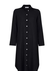 Della Shirt Dress - Black