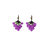 Merlot Beaded Earring - Purple