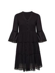 Mika Mini Dress - Black - Black