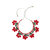 Moi Beaded Anklet - Red