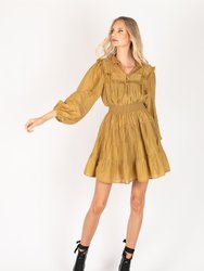 Alicia Dress - Organic Cotton - Gold