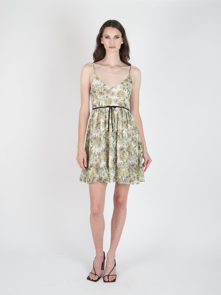 Benazir Dress- Recycled Poly Chiffon - Ditsy Floral