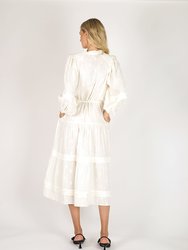Cecile Dress - Organic Cotton with All-over Embroidery