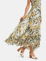 Celia Midi Dress - Poppy Yellow Floral
