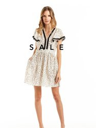 Chrissie Dress - Polka Dot - White Polka Dot