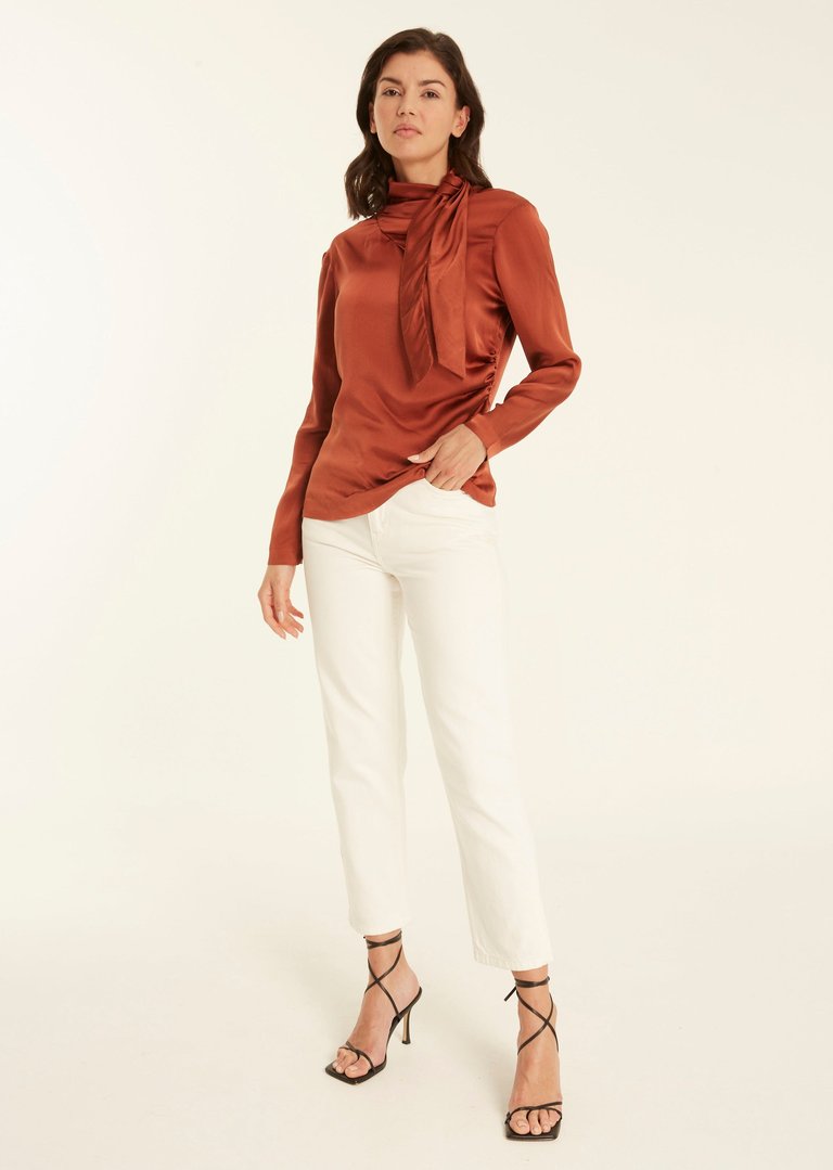 Coretta Blouse - Terracotta