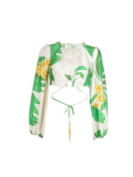 Donna Blouse - Tropical Green