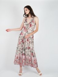 Emma Dress- Recycled Poly Chiffon - Romantic Floral