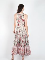 Emma Dress- Recycled Poly Chiffon - Romantic Floral
