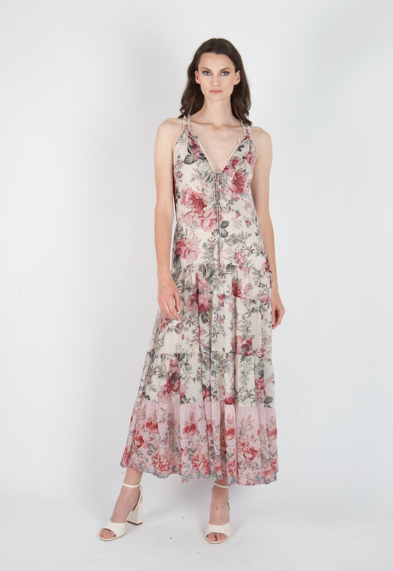 Emma Dress- Recycled Poly Chiffon - Romantic Floral - Romantic Floral