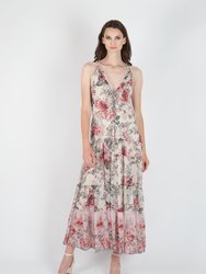 Emma Dress- Recycled Poly Chiffon - Romantic Floral - Romantic Floral