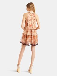 Isabel Dress - Peach Floral