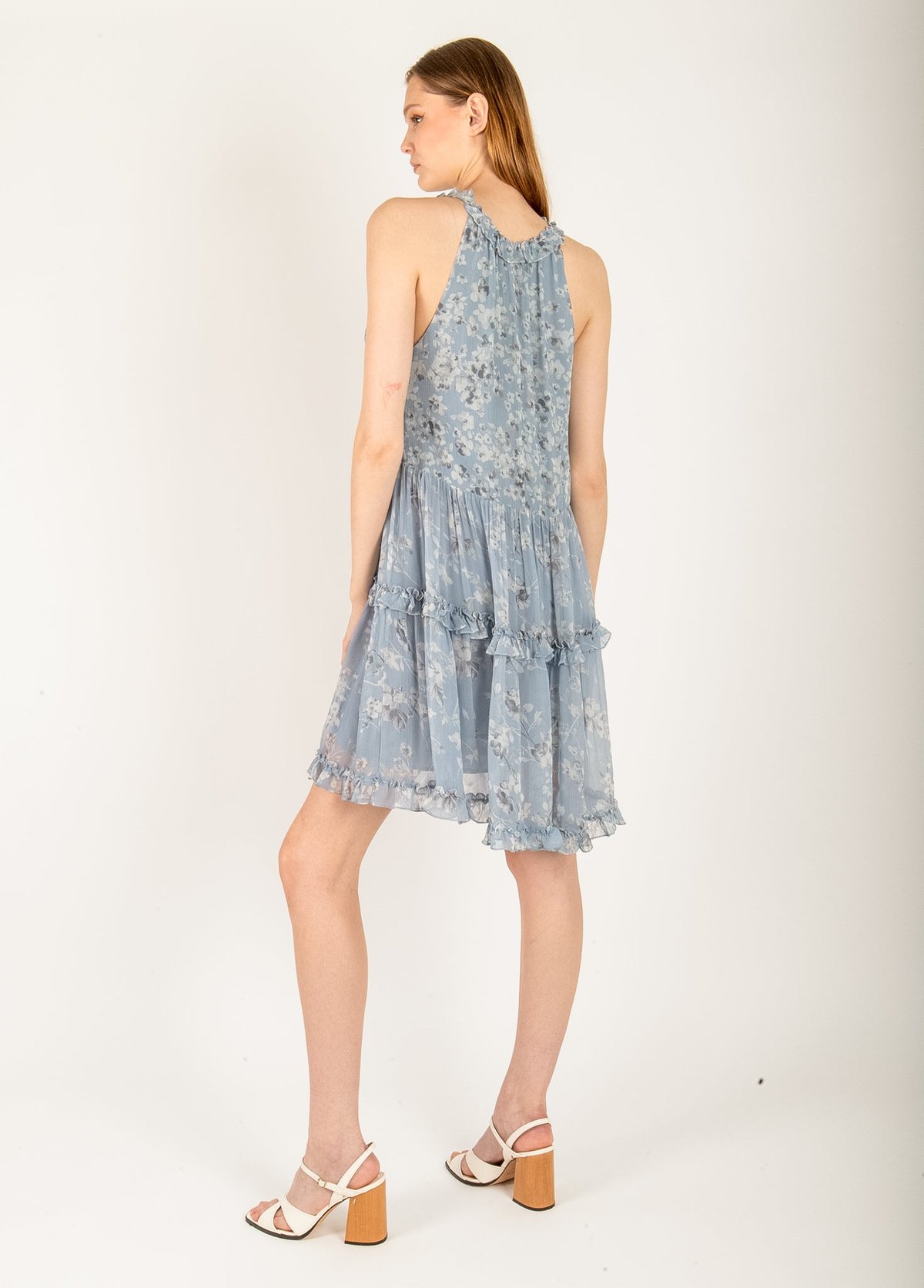 Viscose chiffon dress