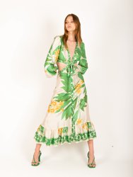 Lydia Dress - Tropical Green 
