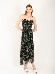 Nirai Dress - Green Garden Flower