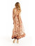 Sharon Maxi Dress - Peach Floral