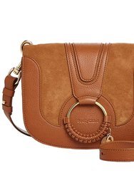 Hana Small Suede & Leather Crossbody Carmelo One Size - Brown