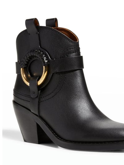 See by Chloe Women's Black Leather Cowboy Western Bootie product