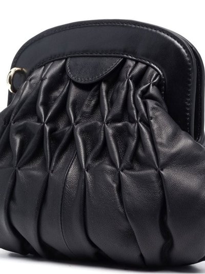 See by Chloe Women's Piia Black Gathered Leather Crossbody Handbag Clutch product