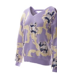 Helsinki Distressed Floral Pullover