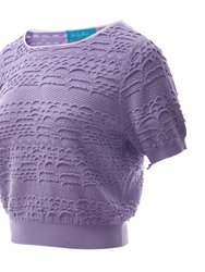 Tuck Stitch Pullover With Detachable Sleeves