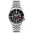 5 Mens SKX GMT Series Sports Watch - Stainless Steel/Black Dial