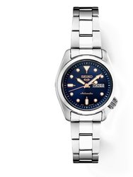 5 Womens Sports Collection Watch - Stainless Steel/Blue Dial - Stainless Steel/Blue Dial