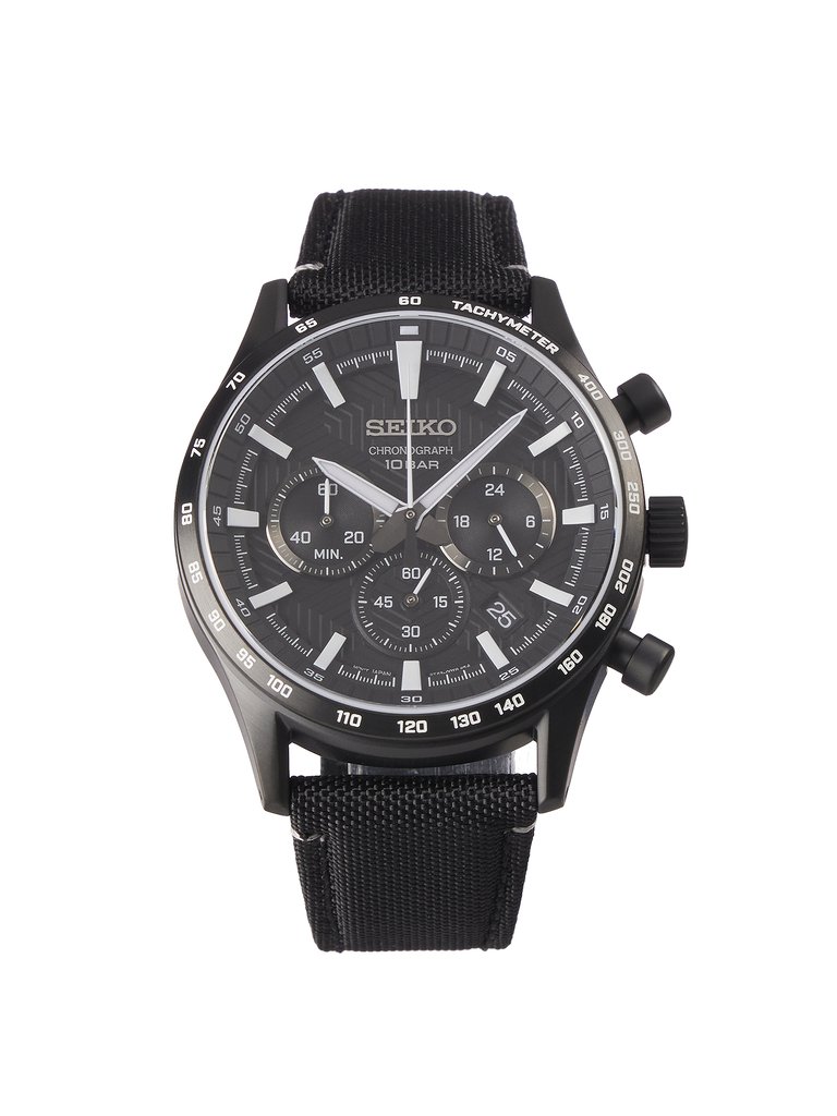 Mens Sport SSB417P1 Chronograph Quartz Watch - Black