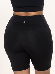 High-Rise Biker Short (Black)