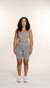 High-Rise Biker Short (Gray)