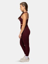 Maroon High-Rise Legging