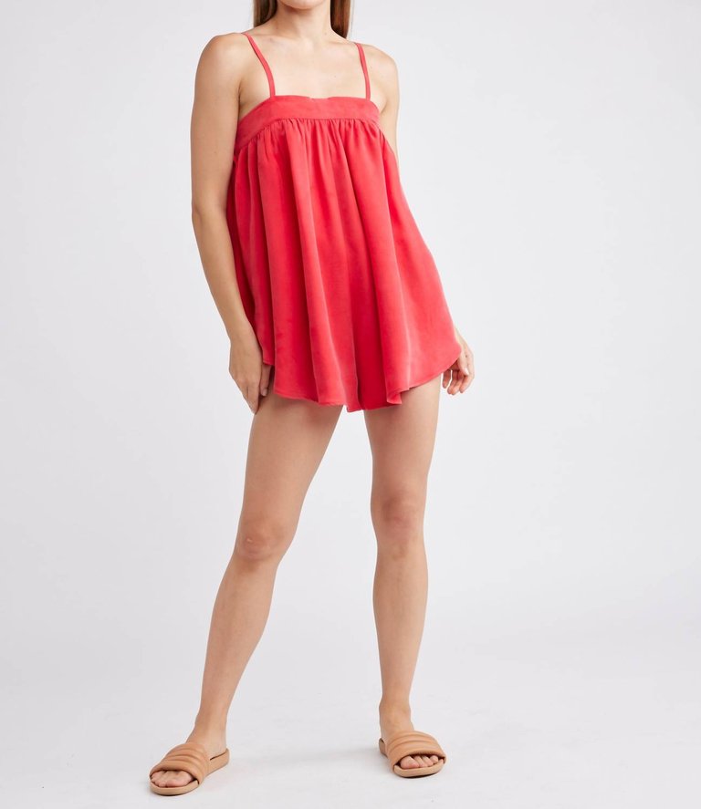 Freya Romper In Red - Red