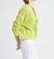 Maggie Fishnet Cardigan In Citron