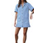 Ozel Shirt Dress In Denim Stripe - Denim Stripe