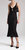 Black Beaded Knit Midi Dress In Black - Black